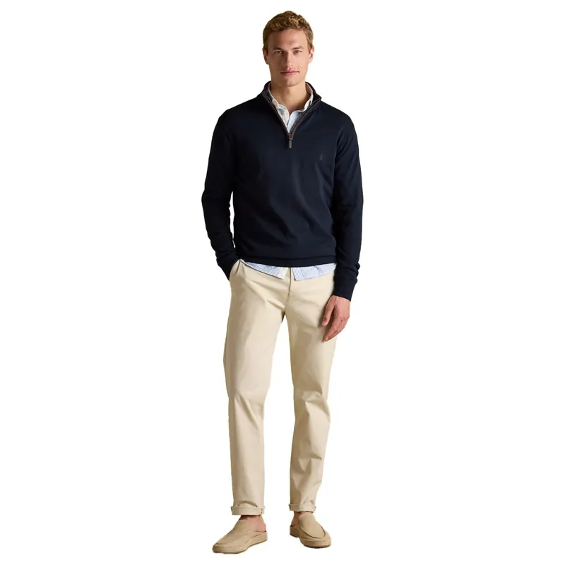 Joules Hillside Men's 1/4 Zip Sweatshirt - Navy/Blue-2