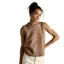 Joules Holly Womens Knit Vest - Tan
