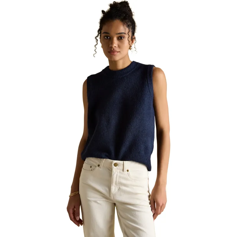Joules Holly Womens Knit Sweater Vest - Navy
