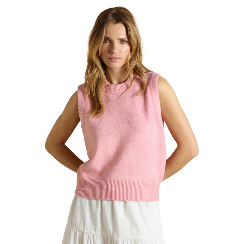 Joules Holly Women's Sweater Vest - Pale Pink