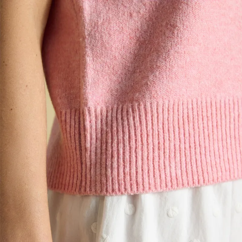 Joules Holly Women's Sweater Vest - Pale Pink-5