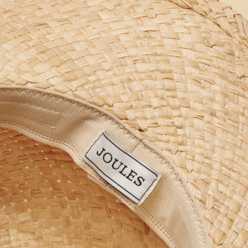 Joules Joanie Womens Straw Western Fedora Hat-5