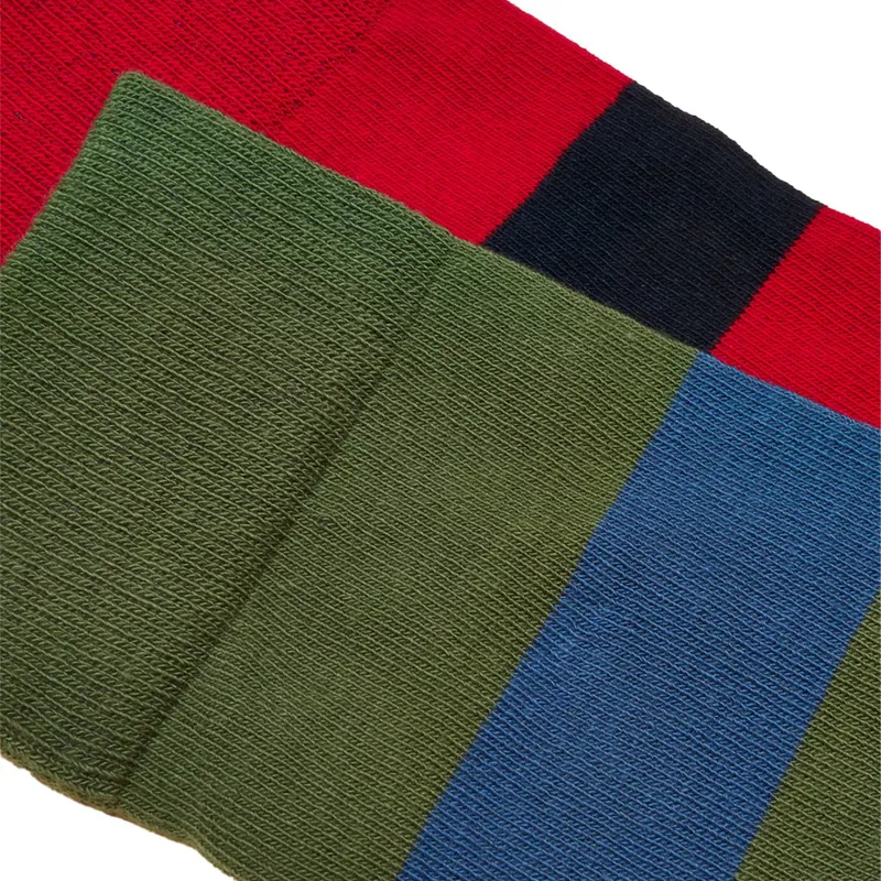 Joules Kingsbury Men's Socks 2 Pack - Khaki/Red-2