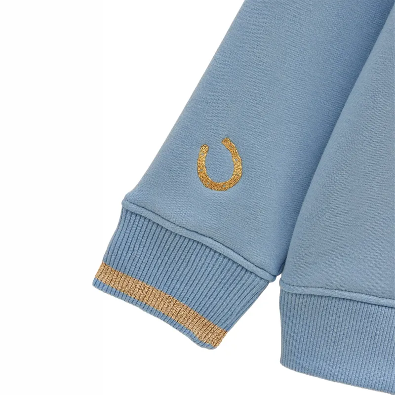 Joules Mackenzie Girls Sweatshirt - Blue/Horse-3
