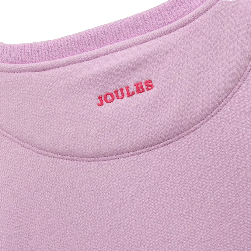 Joules Mackenzie Junior Girls Sweatshirt - Lilac Horse-3