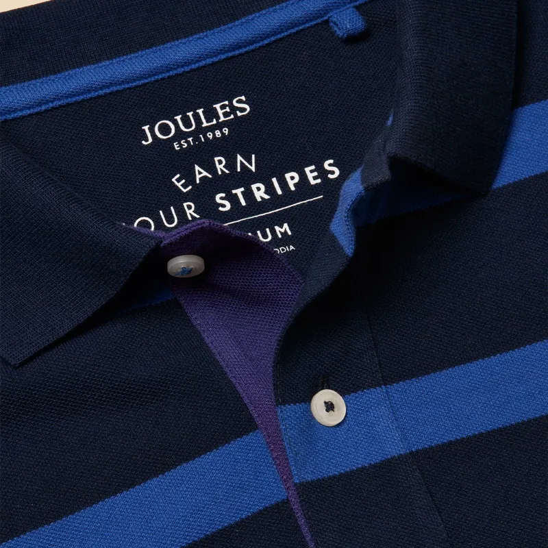 Joules Filbert Men's Polo Shirt - Blue/Navy-2