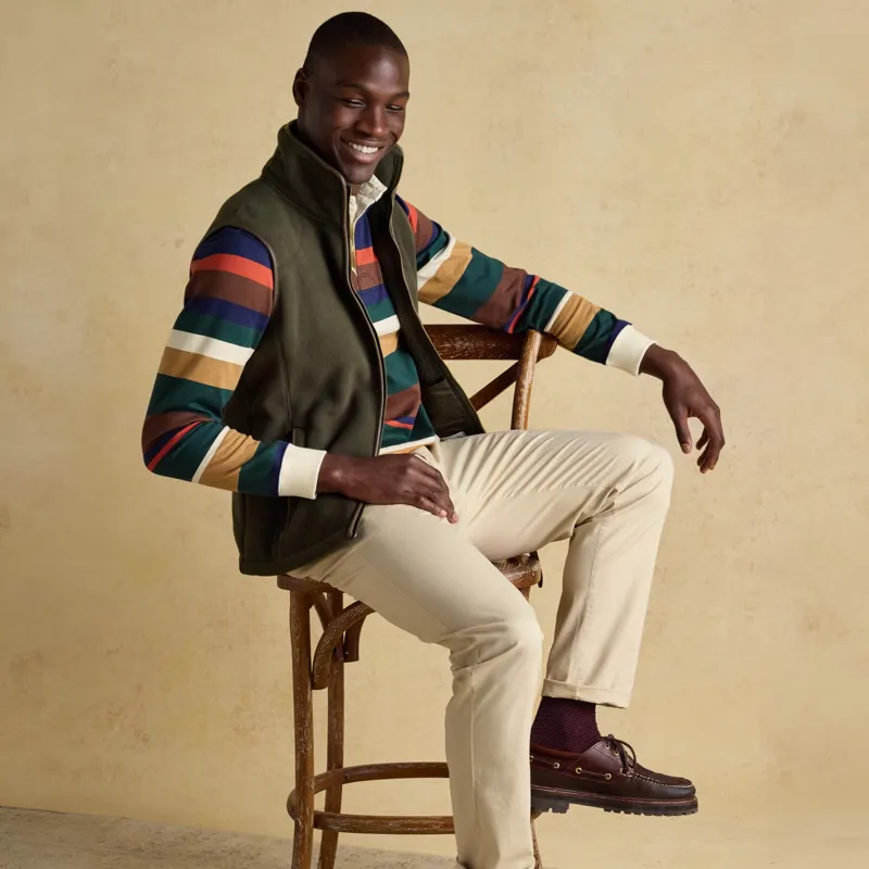 Joules Heritage Men's Fleece Vest - Khaki-7