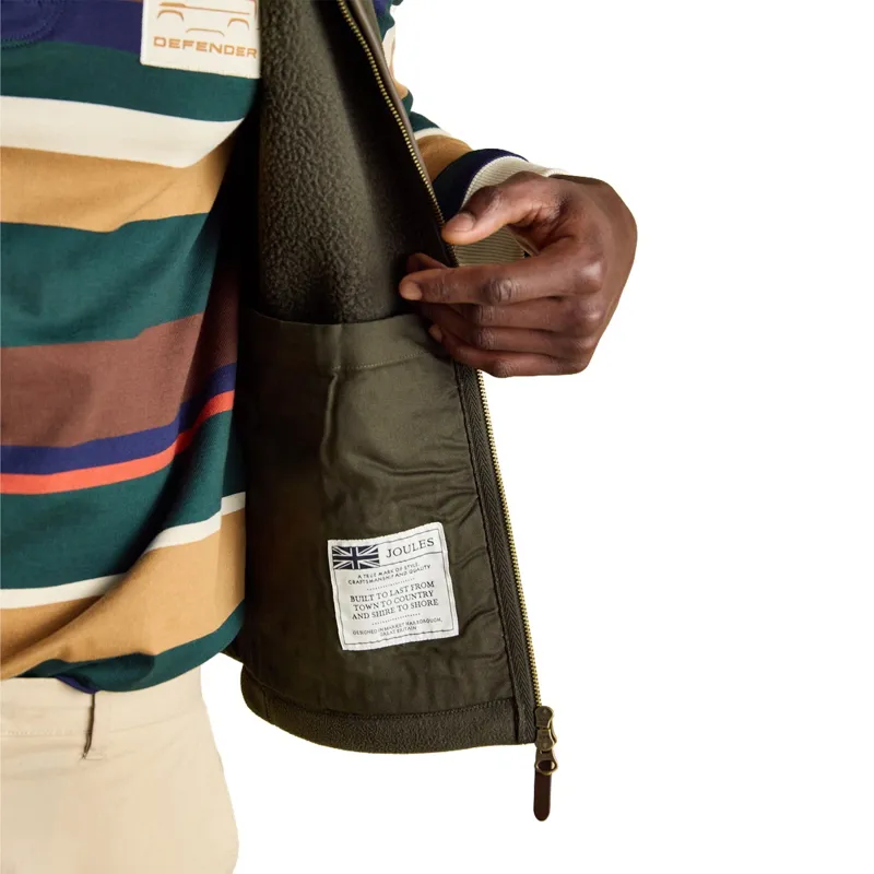 Joules Heritage Men's Fleece Vest - Khaki-6