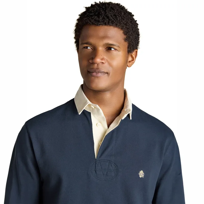 Joules Rugby Club Men's Long Sleeve Shirt - Navy-4
