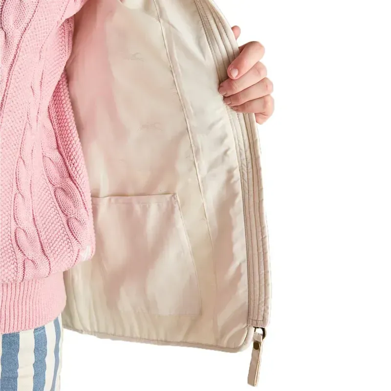 Joules Minx Womens Showerproof Diamond Quilted Vest - Cream-6