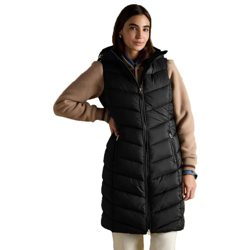 Joules Moorsdale Womens Long Vest - Black
