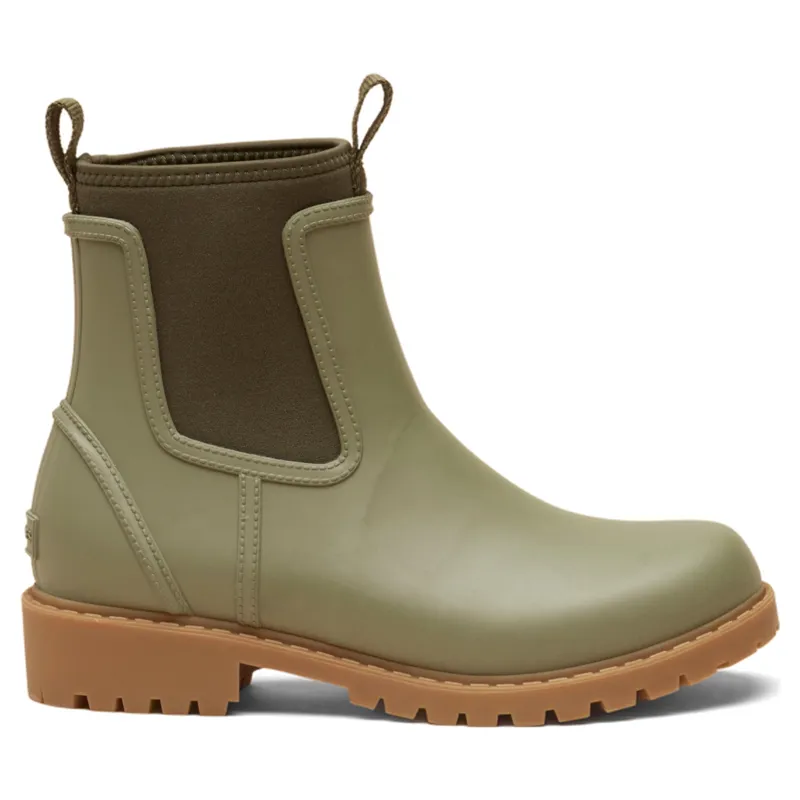 Joules Oakfield Neoprene Lined Short Rubber Boots - Khaki-1