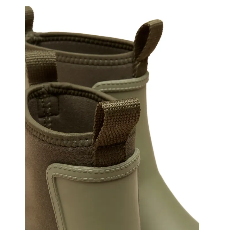 Joules Oakfield Neoprene Lined Short Rubber Boots - Khaki-4