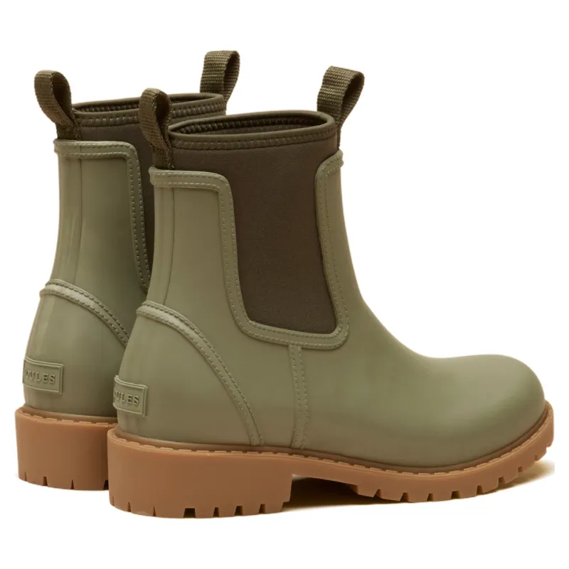 Joules Oakfield Neoprene Lined Short Rubber Boots - Khaki-2