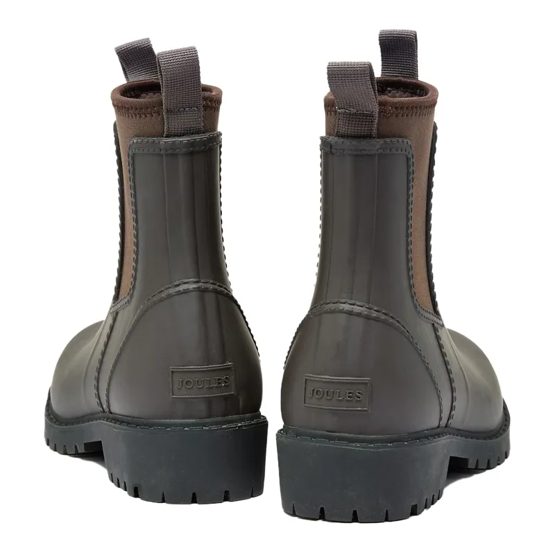 Joules Oakfield Womens Short Rubber Boots - Chocolate Brown-2