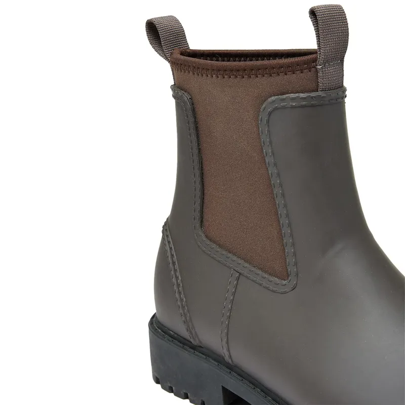 Joules Oakfield Womens Short Rubber Boots - Chocolate Brown-3