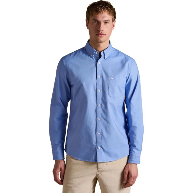 Joules Oxford Classic Fit Men's Cotton Shirt - Medium - Blue