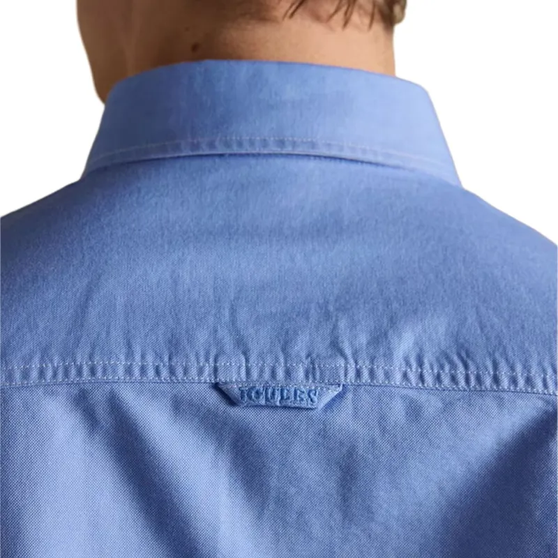 Joules Oxford Classic Fit Men's Cotton Shirt - Medium - Blue-5