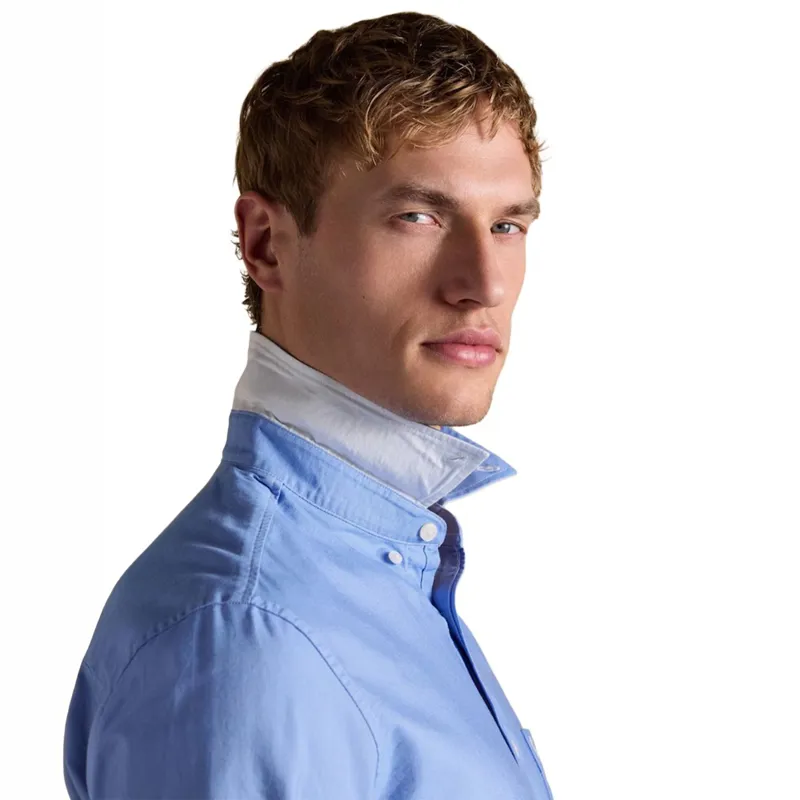 Joules Oxford Classic Fit Men's Cotton Shirt - Medium - Blue-8