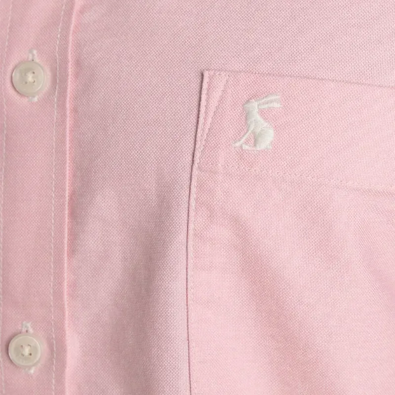 Joules Oxford Classic Fit Mens Cotton Shirt - Pink-3