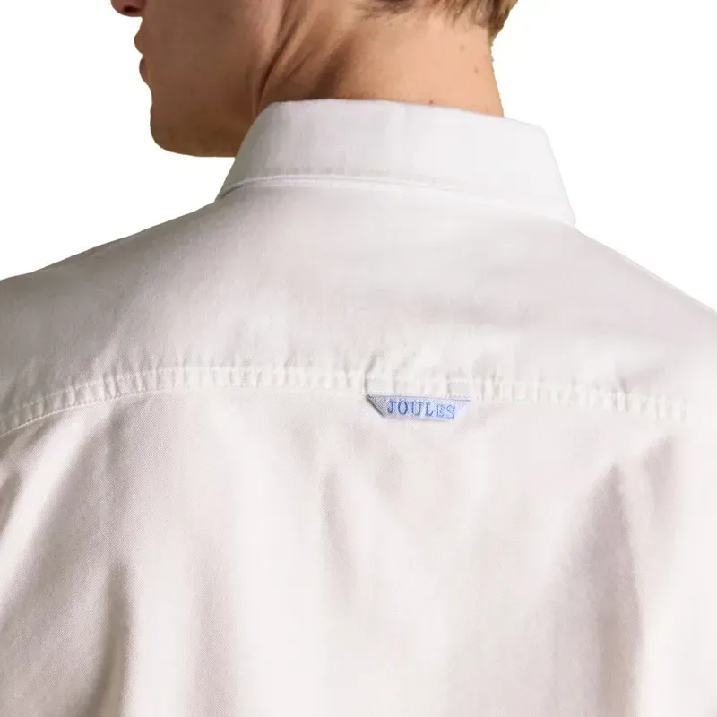 Joules Oxford Classic Fit Men's Cotton Shirt - White-5