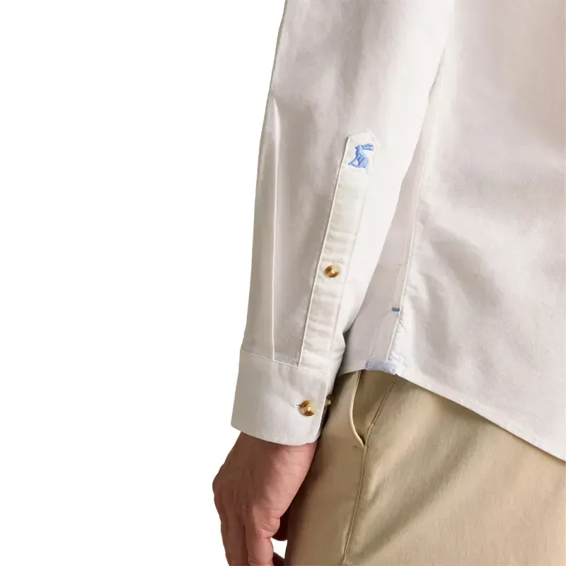Joules Oxford Classic Fit Men's Cotton Shirt - White-6