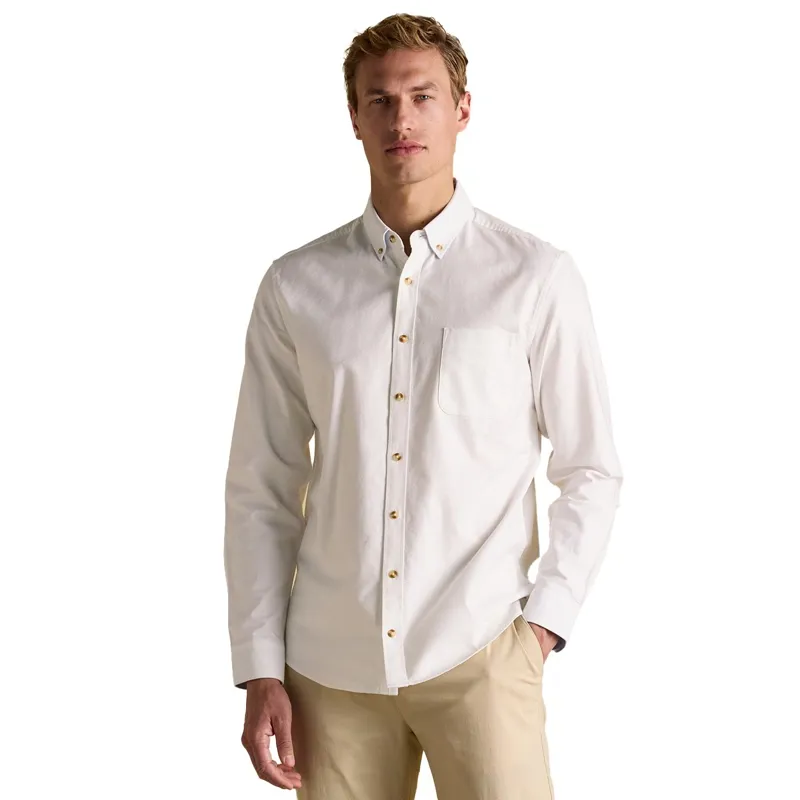 Joules Oxford Classic Fit Men's Cotton Shirt - White