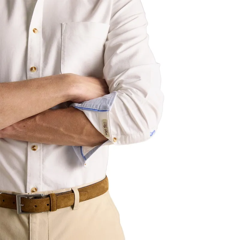 Joules Oxford Classic Fit Men's Cotton Shirt - White-4