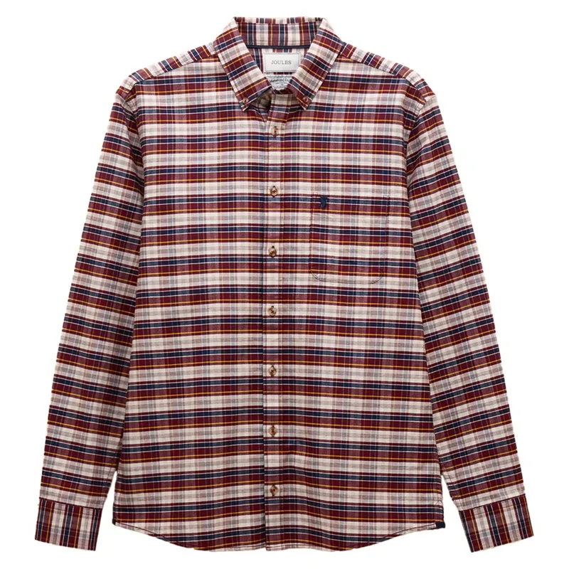 Joules Oxford Men's Checked Shirt - Red-1