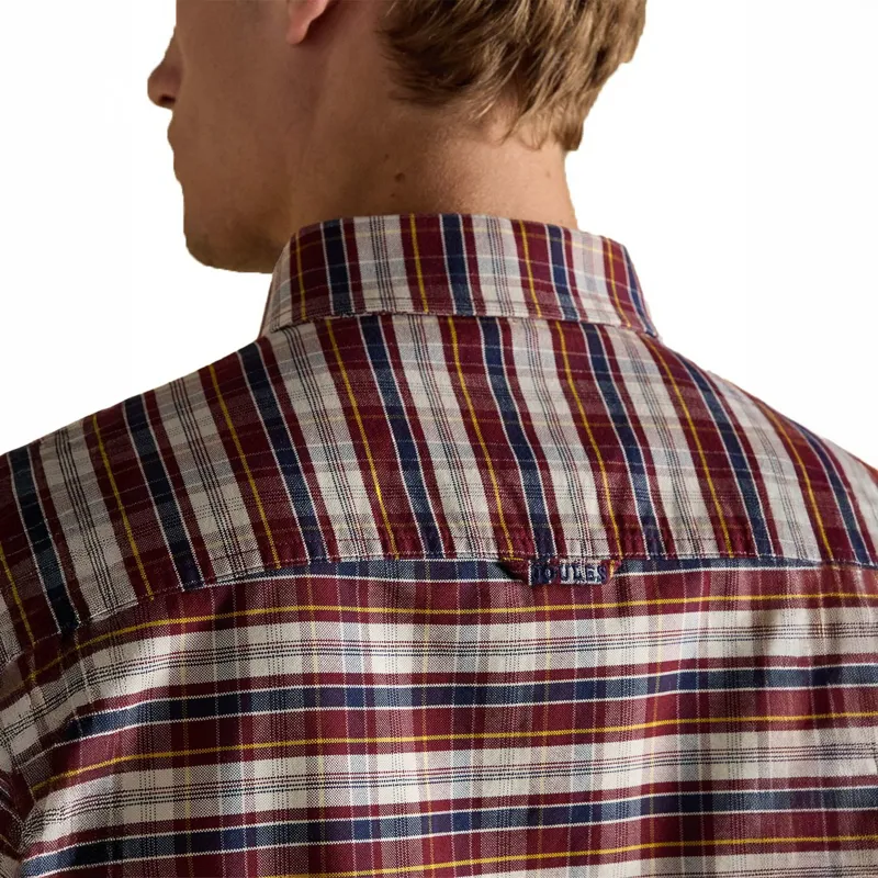 Joules Oxford Men's Checked Shirt - Red-3