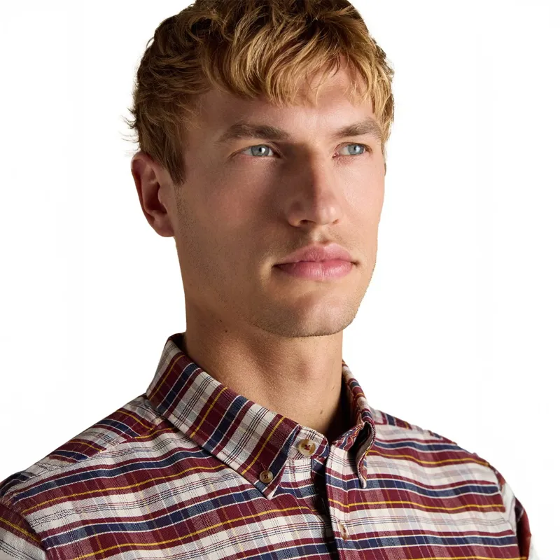 Joules Oxford Men's Checked Shirt - Red-6