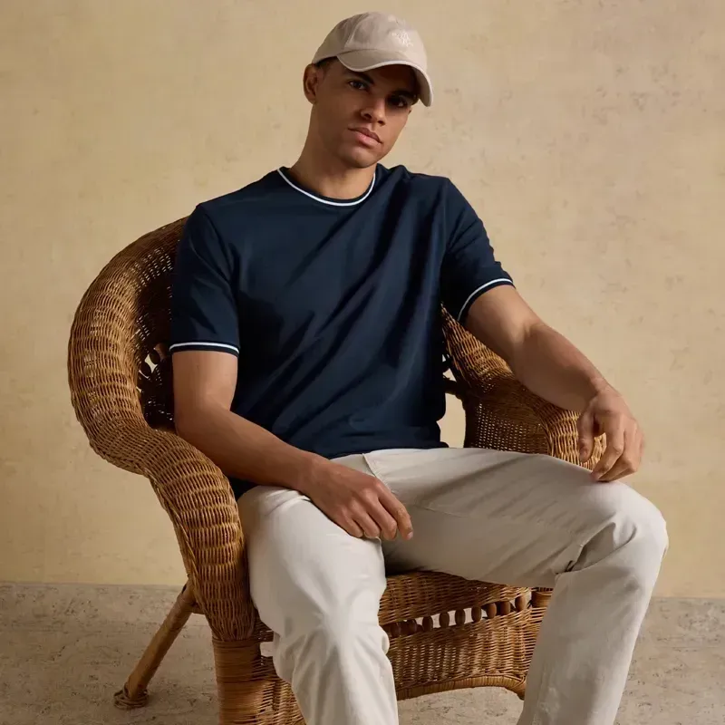 Joules Pique Men's Tee - Navy-4