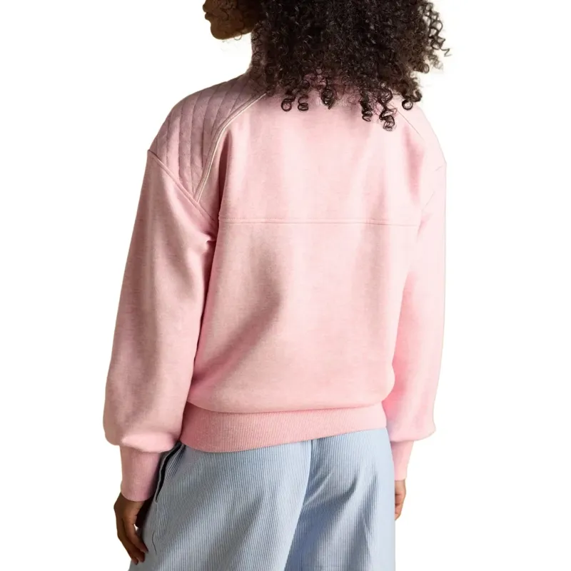 Joules Racquet Women's 1/4 Zip Sweatshirt - Pink-1