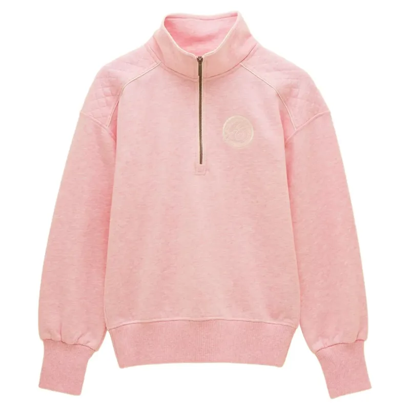 Joules Racquet Women's 1/4 Zip Sweatshirt - Pink-4
