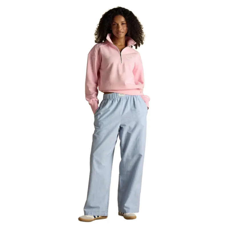 Joules Racquet Women's 1/4 Zip Sweatshirt - Pink-6