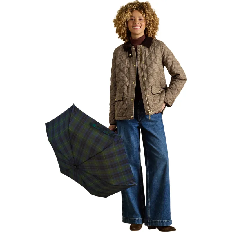 Joules Rayne Umbrella - Blue/Green Check-7