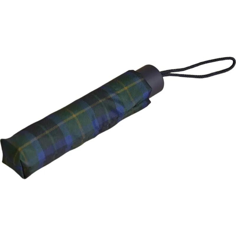 Joules Rayne Umbrella - Blue/Green Check-2