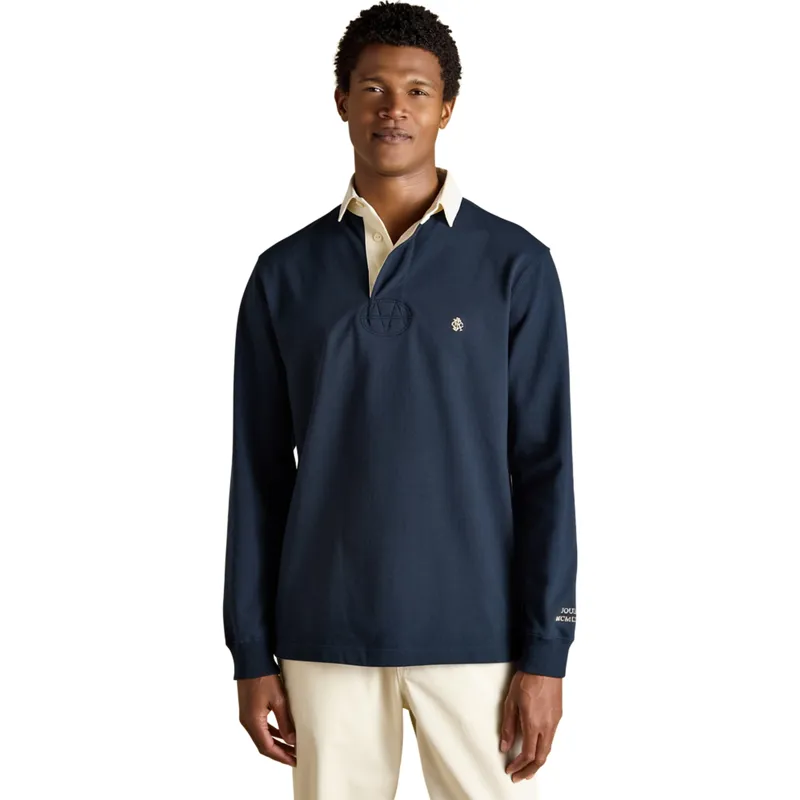 Joules Rugby Club Men's Long Sleeve Shirt - Navy