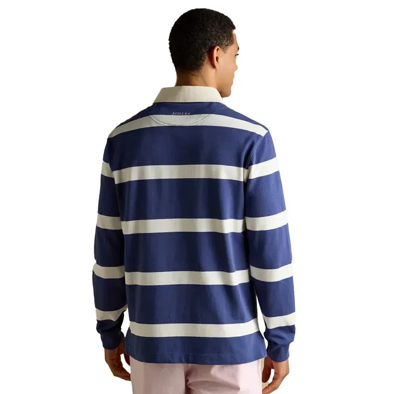 Joules Rugby Club Men's Long Sleeve Shirt - Blue/White-2