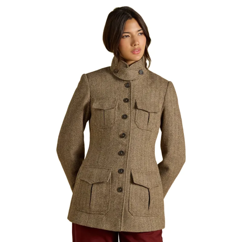 Joules Saddlebury Women's Jacket - Brown/Herringbone