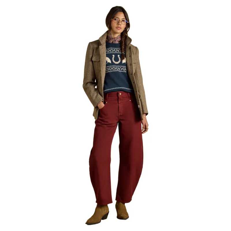 Joules Saddlebury Women's Jacket - Brown/Herringbone-5
