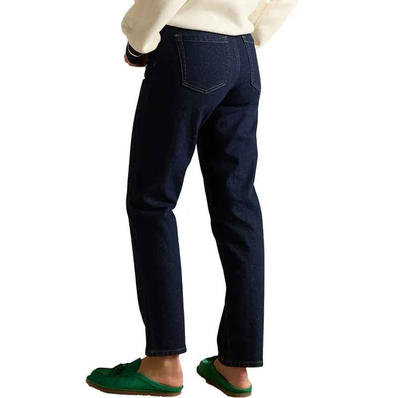 Joules Straight Fit Mid Rise Women's Jeans - Rinse Denim-1