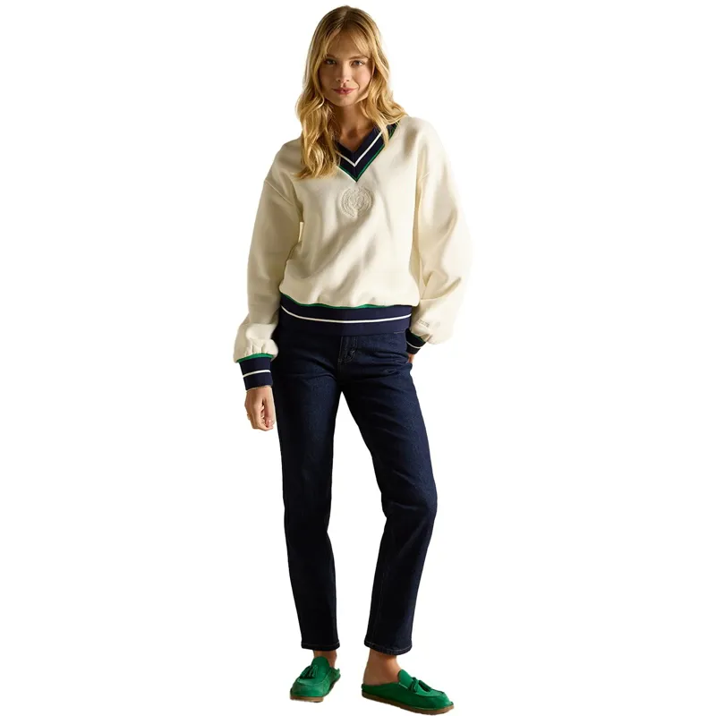 Joules Straight Fit Mid Rise Women's Jeans - Rinse Denim-3