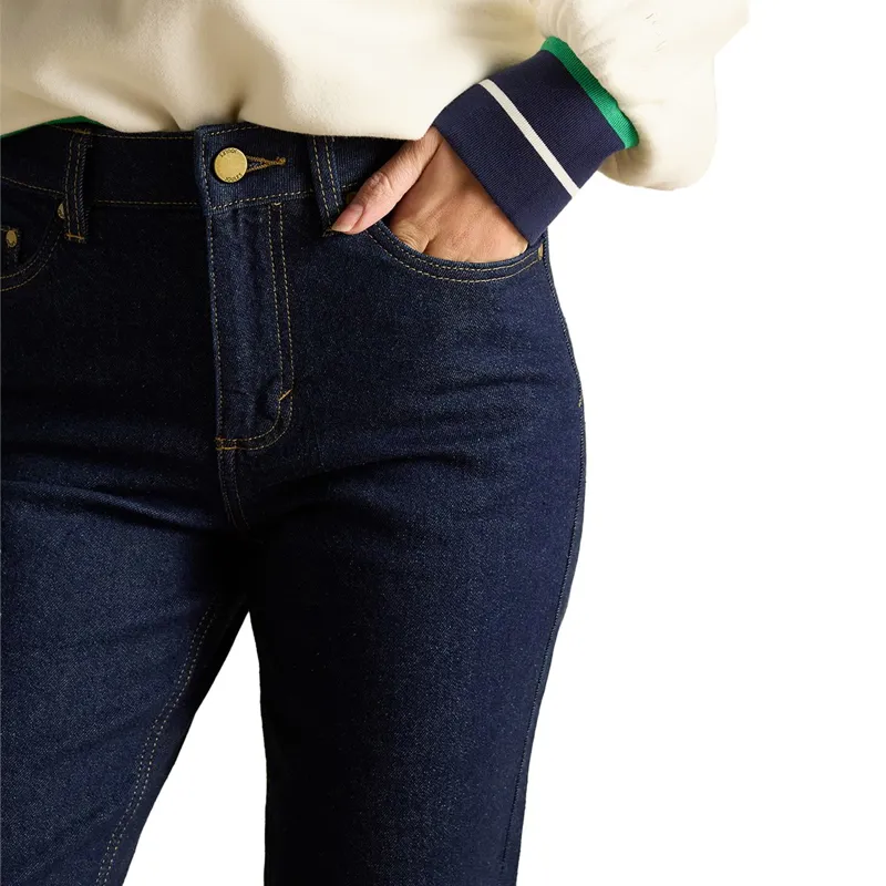 Joules Straight Fit Mid Rise Women's Jeans - Rinse Denim-6