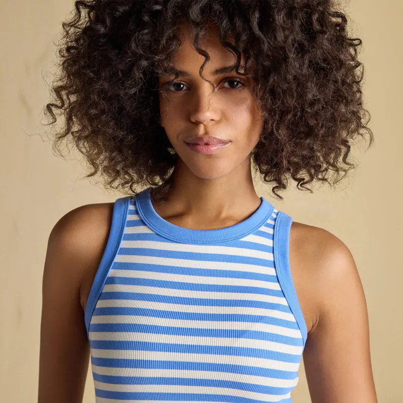 Joules Sofia Womens Tank Top - Blue Stripe-4