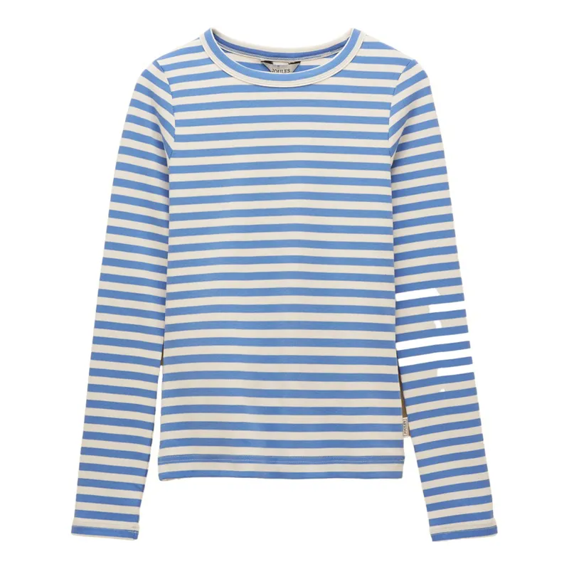 Joules Sophie Women's Ribbed Long Sleeve T-Shirt - Blue Stripe-1