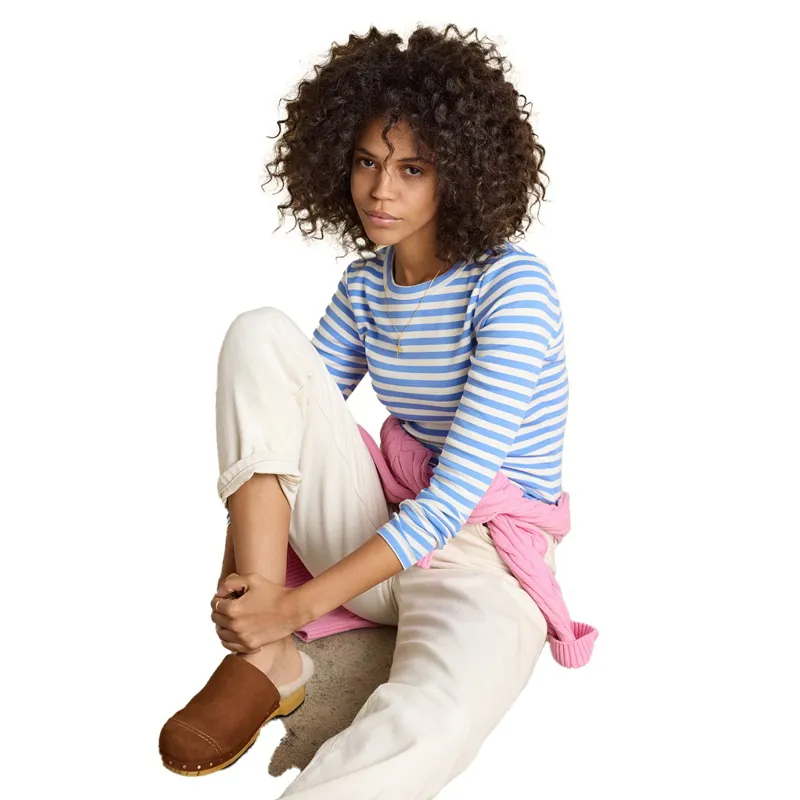 Joules Sophie Women's Ribbed Long Sleeve T-Shirt - Blue Stripe-5