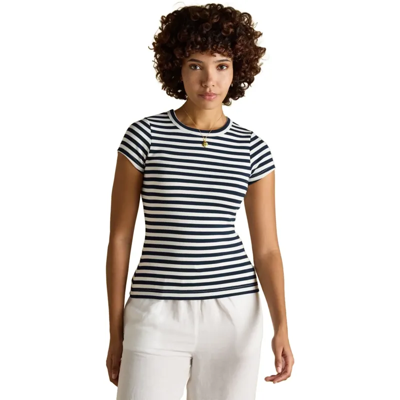 Joules Sophie Short Sleeve Women's Tee - Navy Stripe