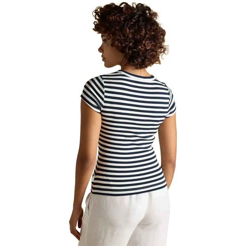 Joules Sophie Short Sleeve Women's Tee - Navy Stripe-1