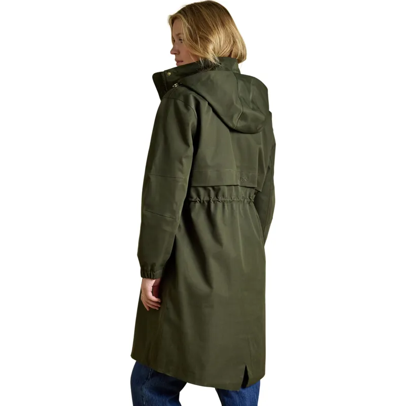 Joules Stormwell Womens Waterproof Longline Raincoat - Green-1